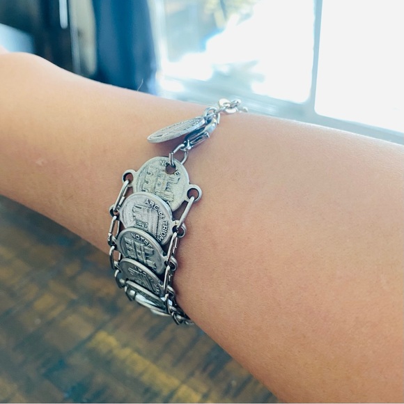 Mid-Century Parisian Souvenir Coin Bracelet - Picture 10 of 10